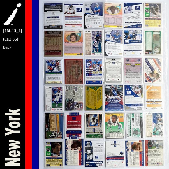 New York Giants 36 Player Card Lot [FBL13_1] - Picture 2 of 6